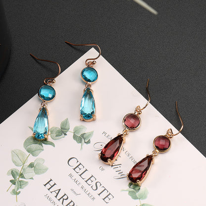 Orecchini cristallo multicolori