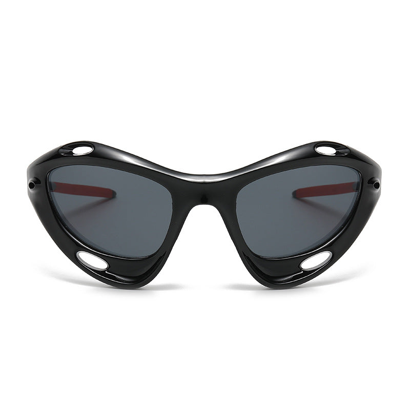 Occhiali da sole cat-eye oversize