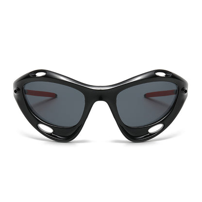 Occhiali da sole cat-eye oversize