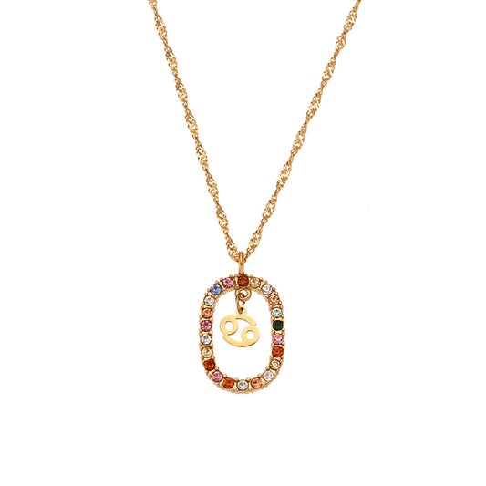 Collana zodiaco con pietre
