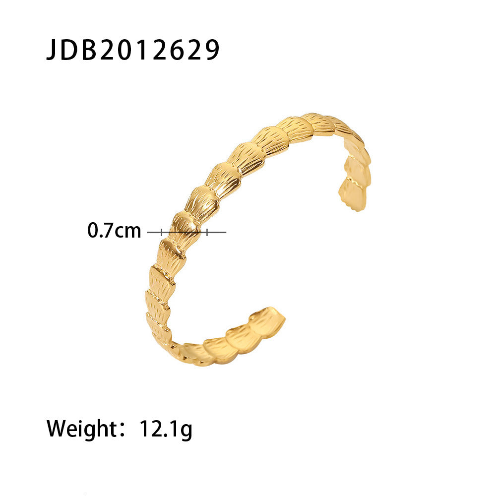 Bracciale acciaio zirconi occidentale