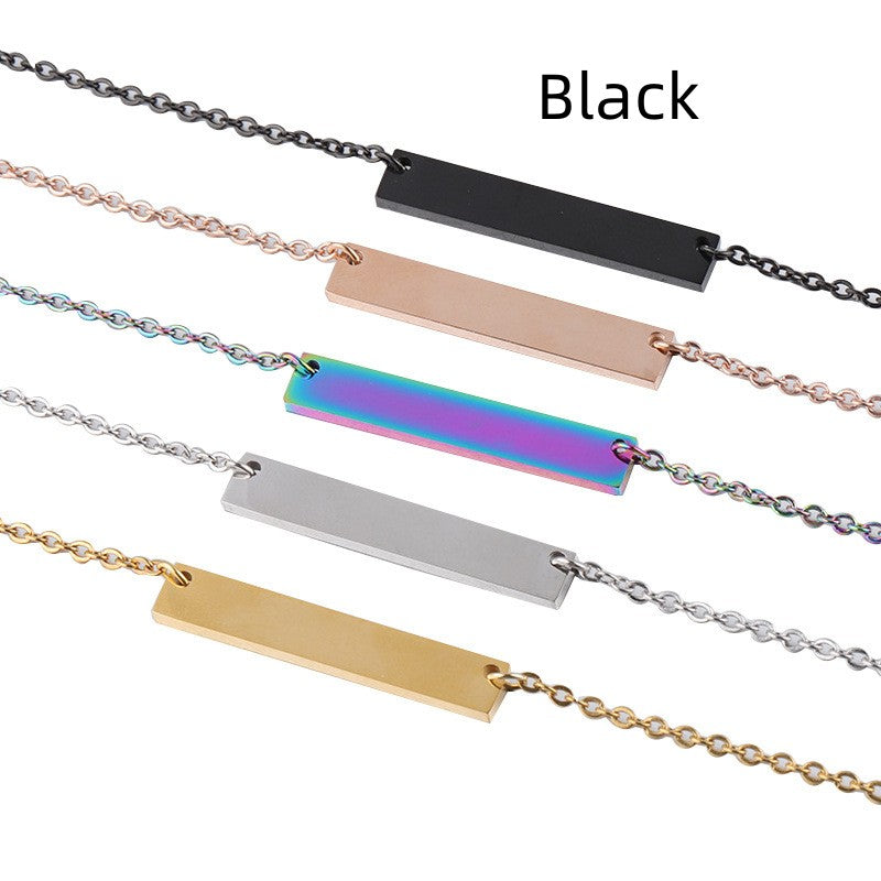 Collana geometrica titanio