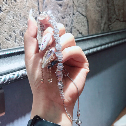 Collana corta con zirconi