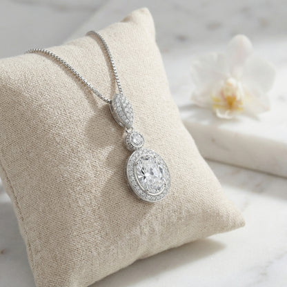 Collana ciondolo ovale triplo