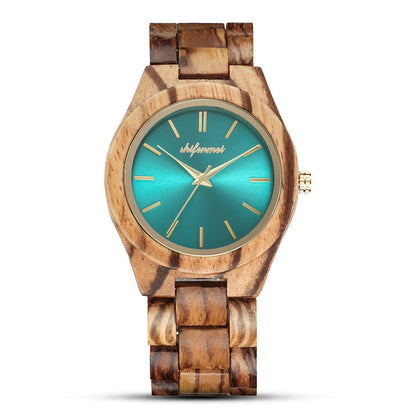 Orologio in legno e acciaio
