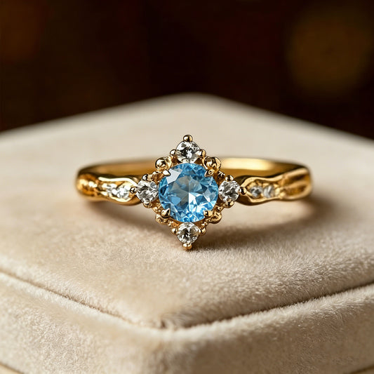 Anello mughetto intagliato