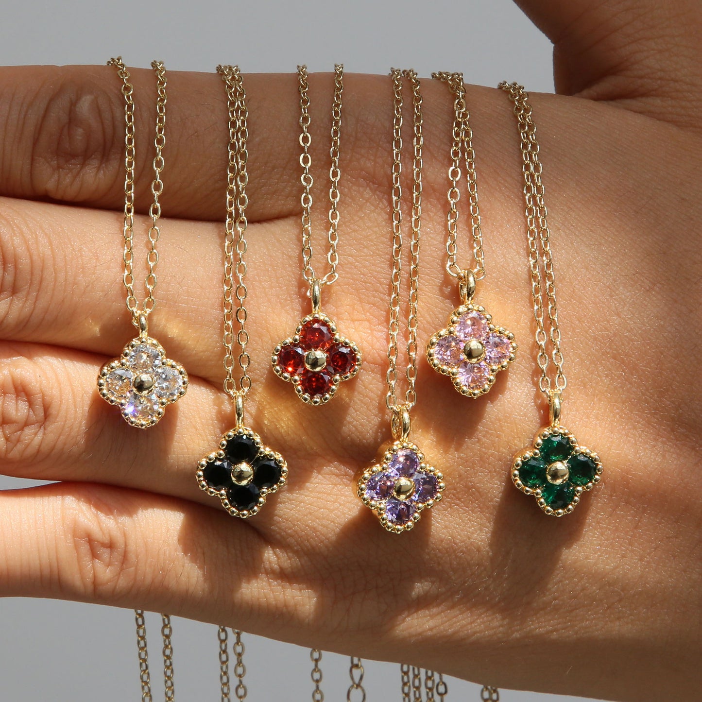 Collana trifoglio fortunato