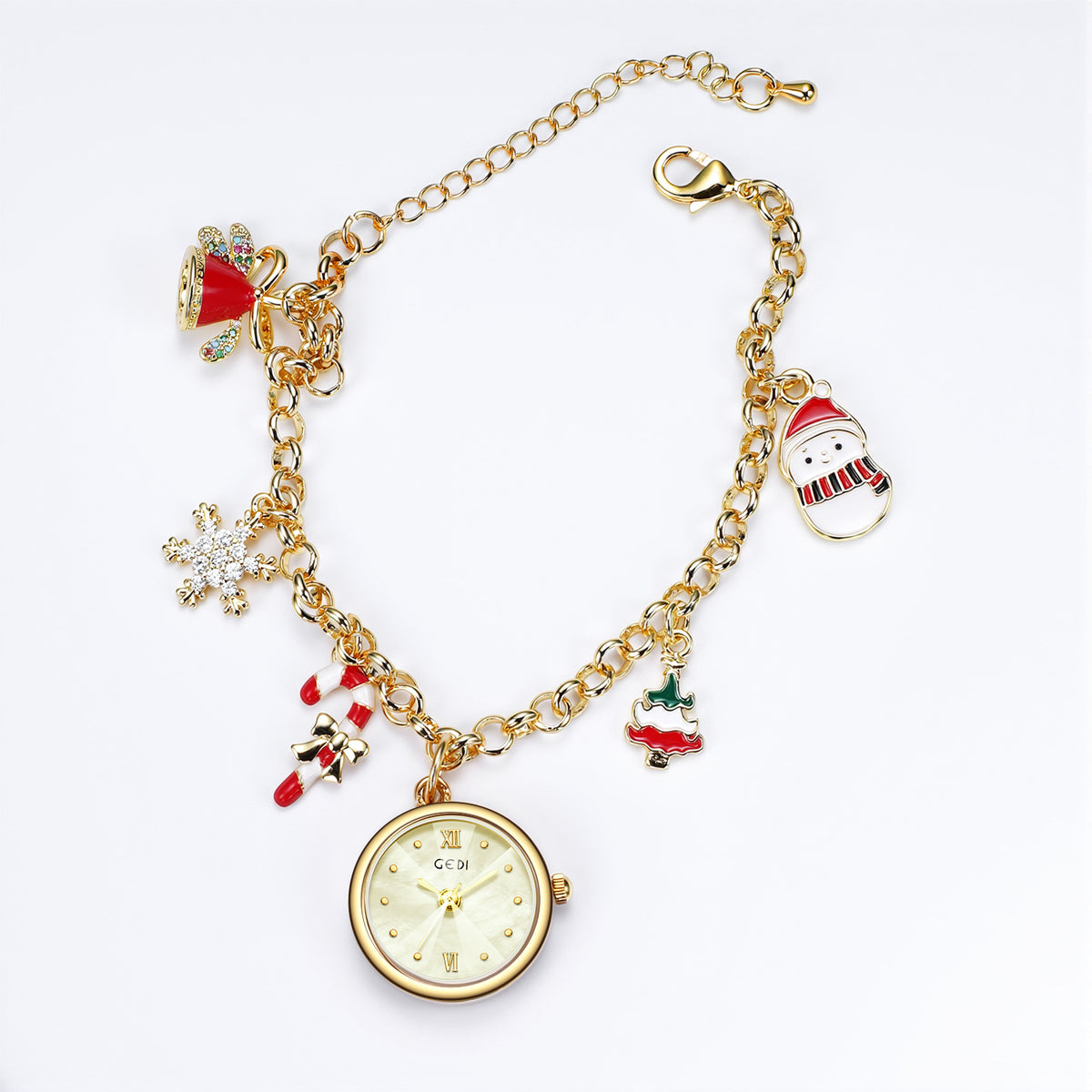 Braccialetto orologio natalizio