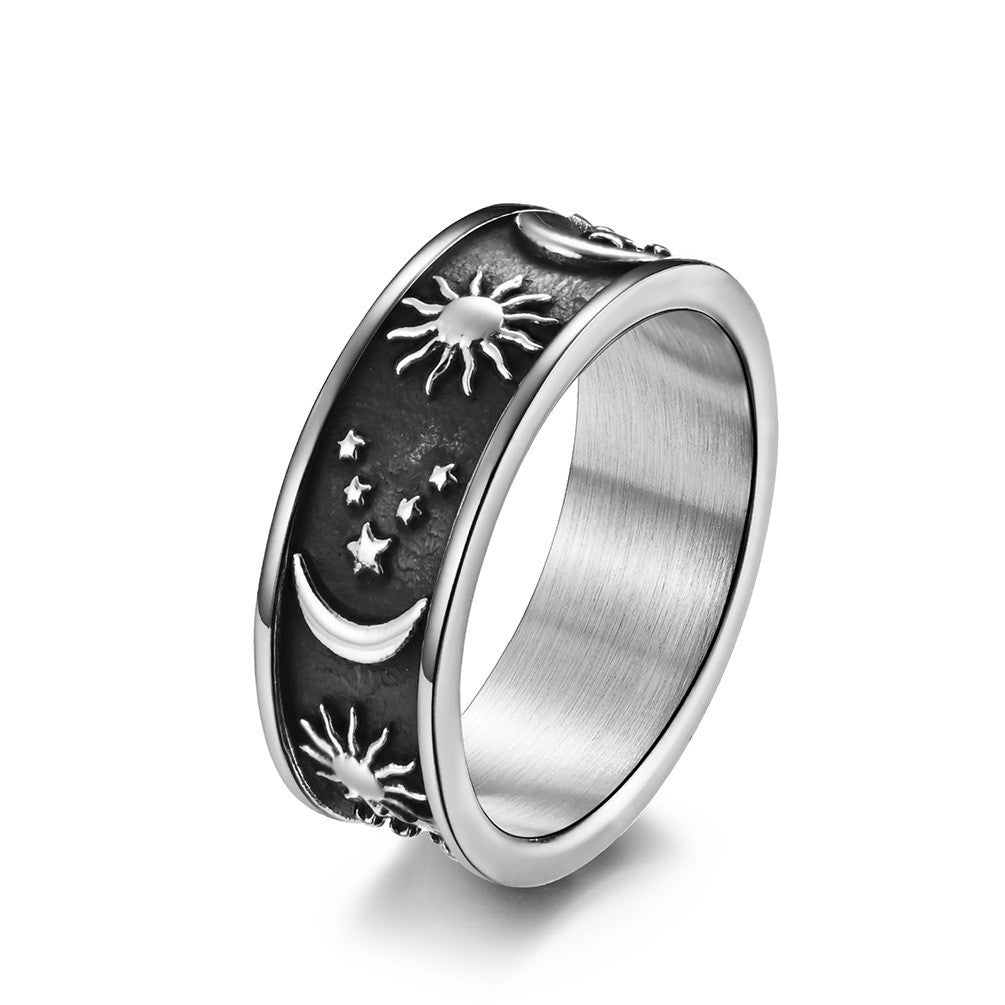 Anello boho stelle luna