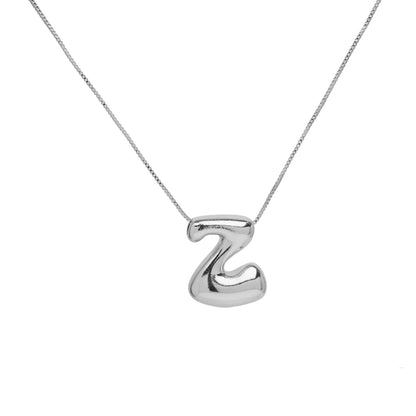 Collana lettera in ottone