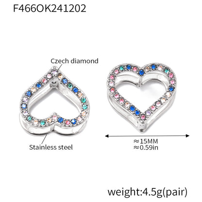 Orecchini in zircone amore