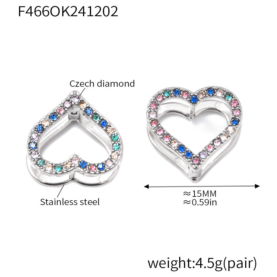 Orecchini in zircone amore