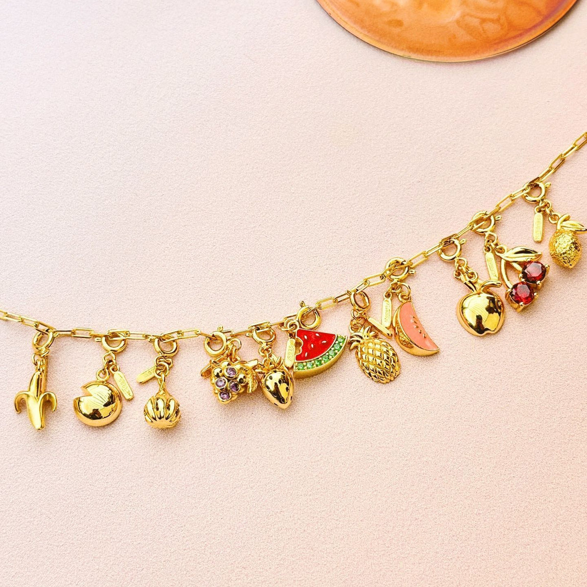 Collana e braccialetto frutta tropicale
