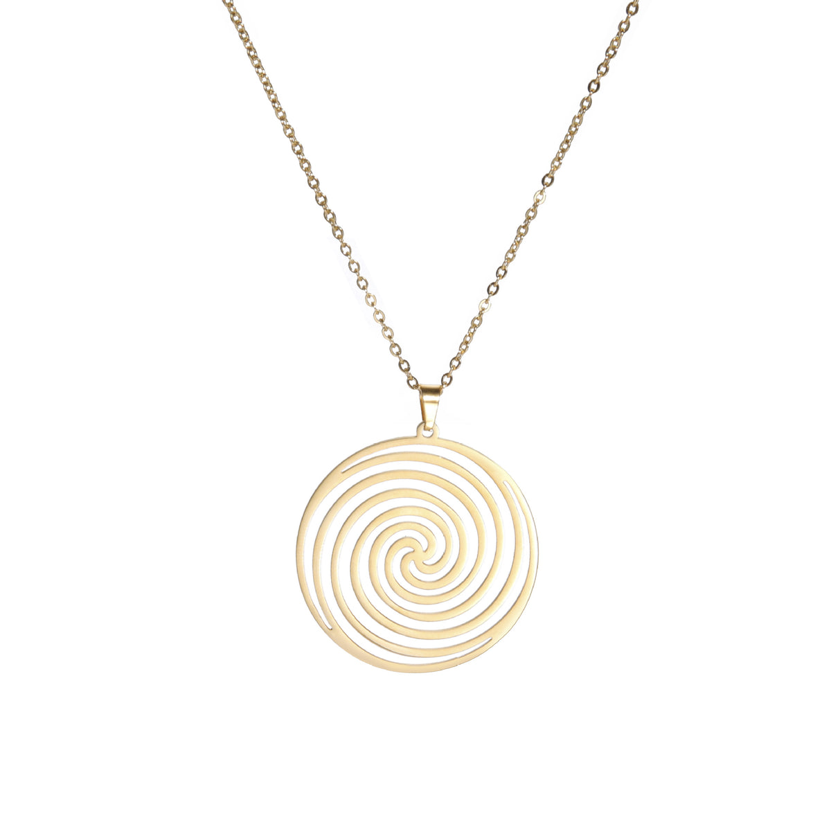 Collana ciondolo titanio vortice