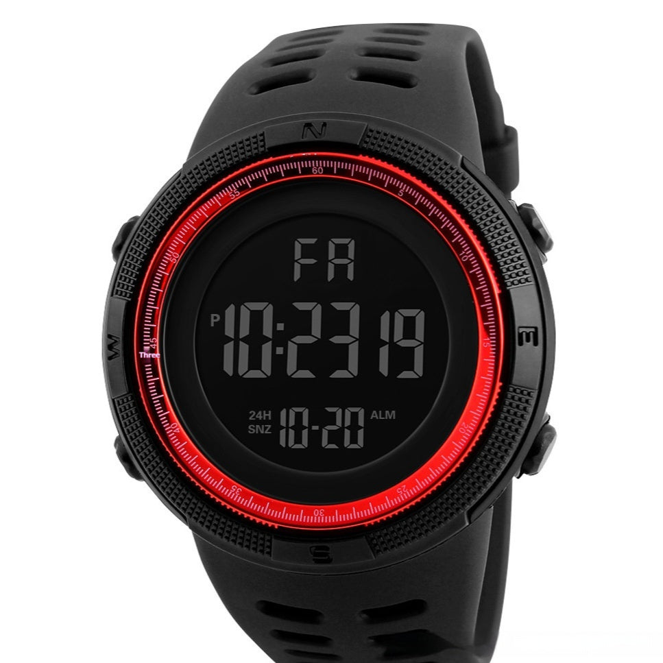 Orologio sportivo quadrante grande luminoso