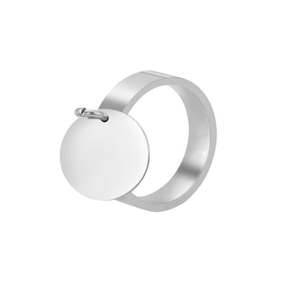 Anello titanio fascia larga
