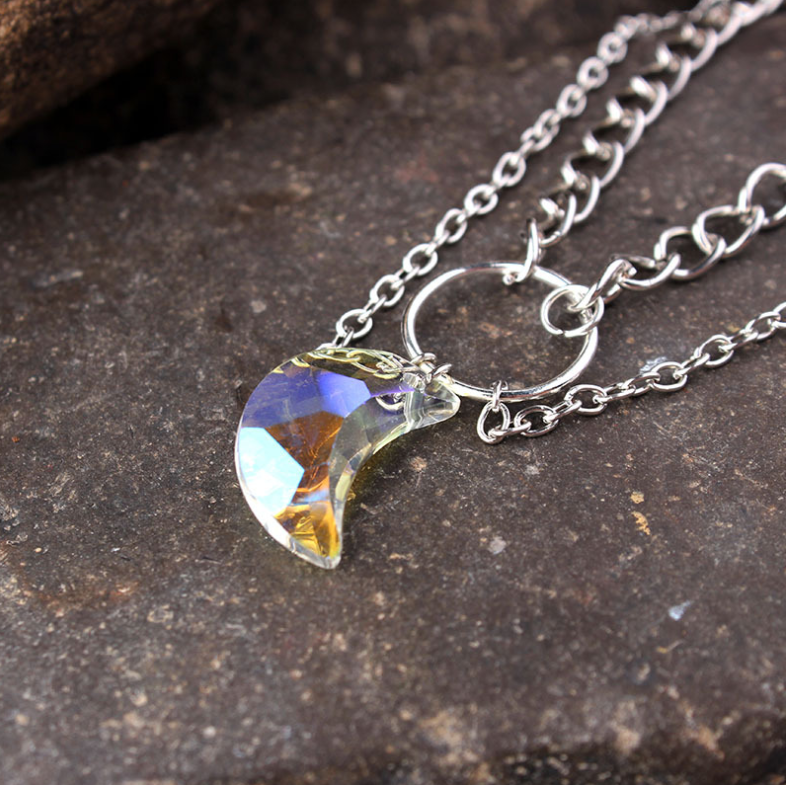 Collana luna di cristallo