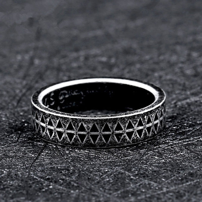 Anello uomo punk-gotico acciaio inox