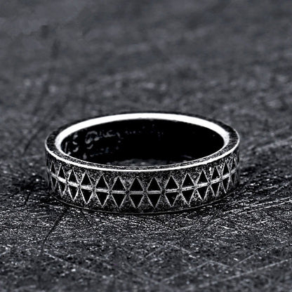 Anello uomo punk-gotico acciaio inox