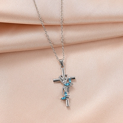 Collana farfalla croce