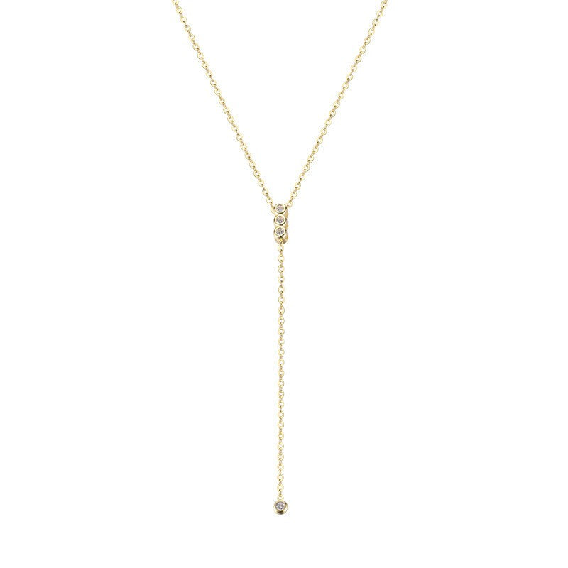 Collana zircone frangia
