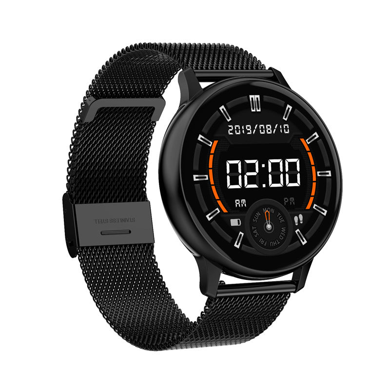Smartwatch rotondo con monitoraggio