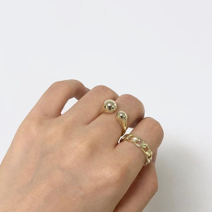 Anello regolabile placcato oro