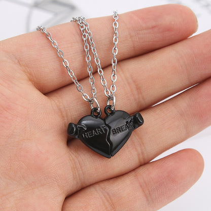 Collana ciondolo cuore magnetico