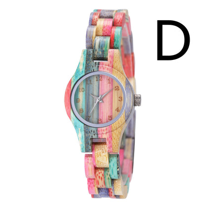Orologio donna in bambù