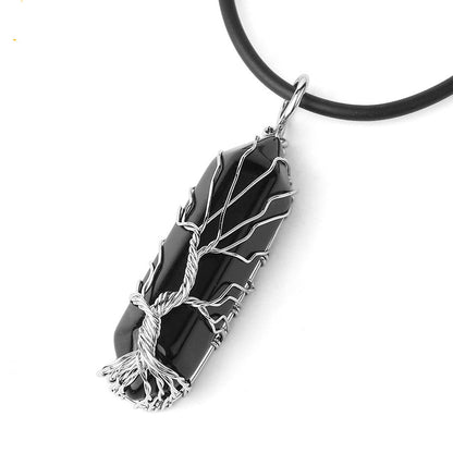 Collana Prisma Esagonale Albero della Vita