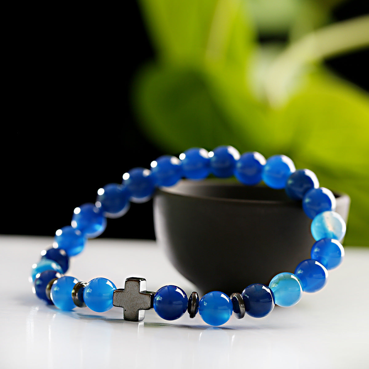 Bracciale croce e legno
