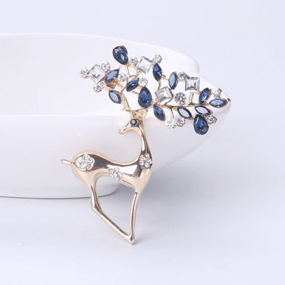 Spilla cervo strass