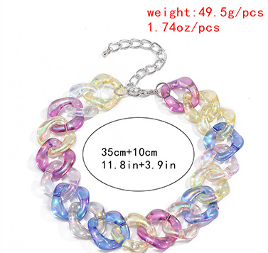 Collana geometrica acrilico