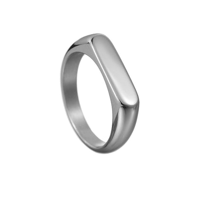 Anello acciaio titanio donna