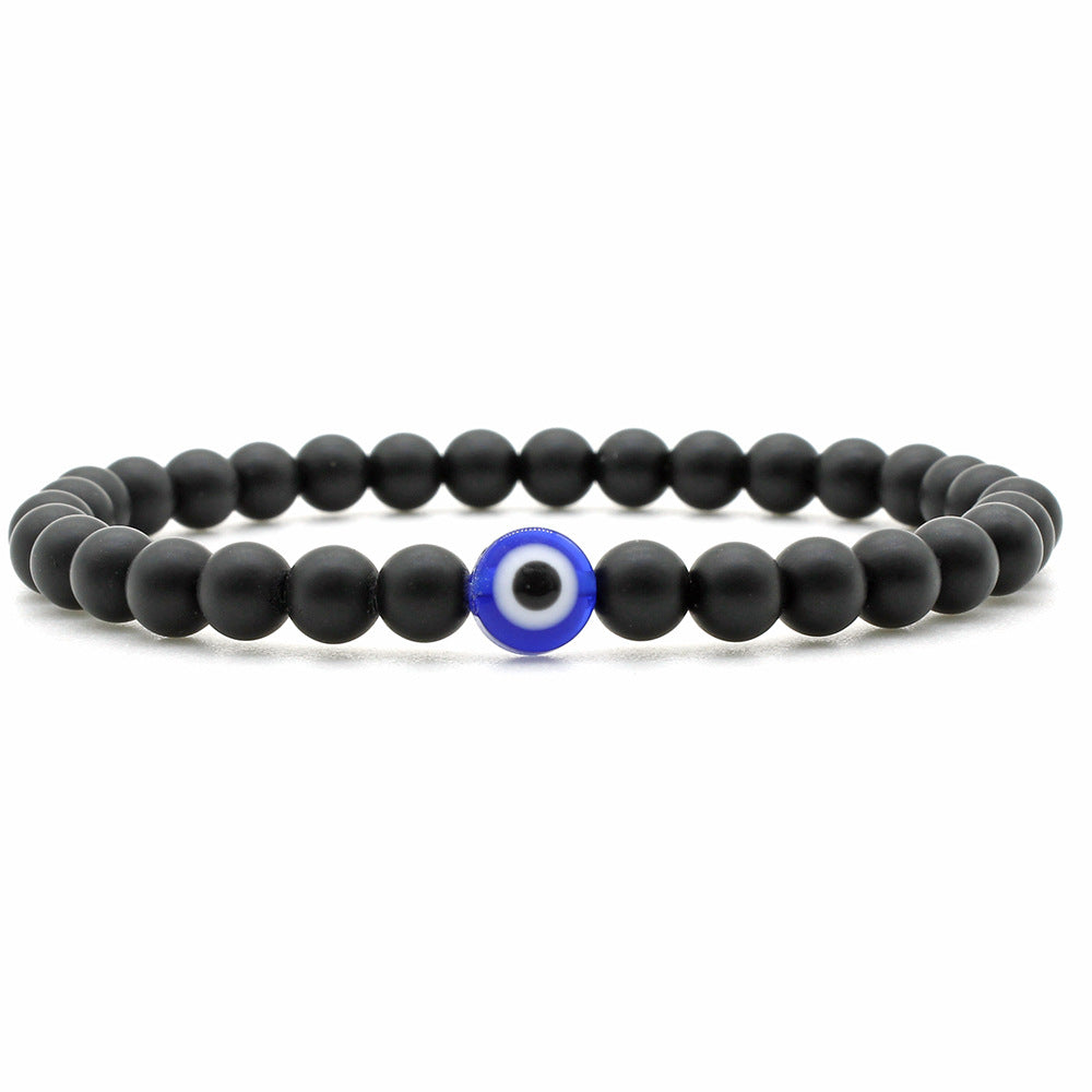 Bracciale pietra vulcanica a perline