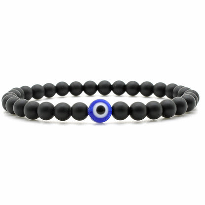 Bracciale pietra vulcanica a perline