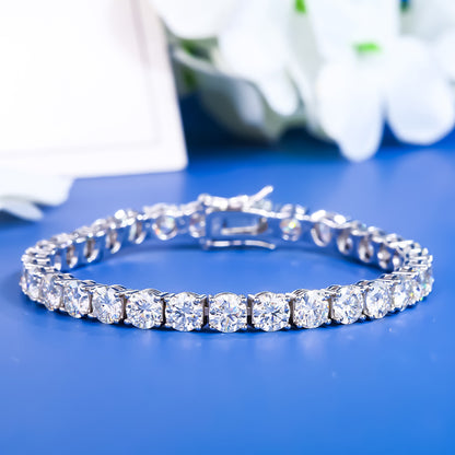 Bracciale moissanite argento da ragazza