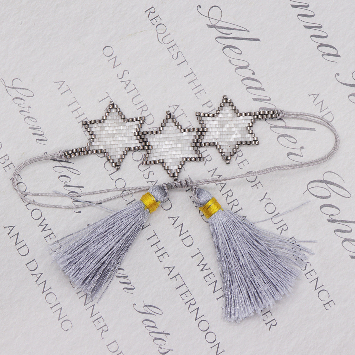 Bracciale bohemien esagonale nappa