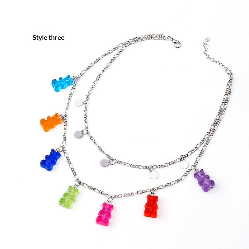 Collana Orso Colorato
