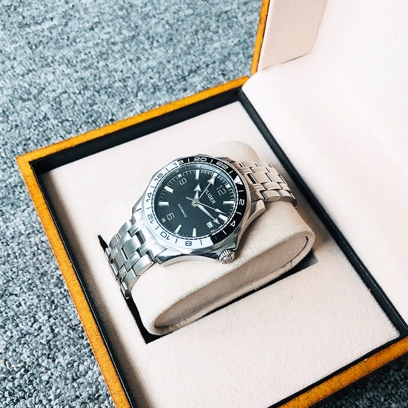 Orologio sportivo in acciaio luminoso