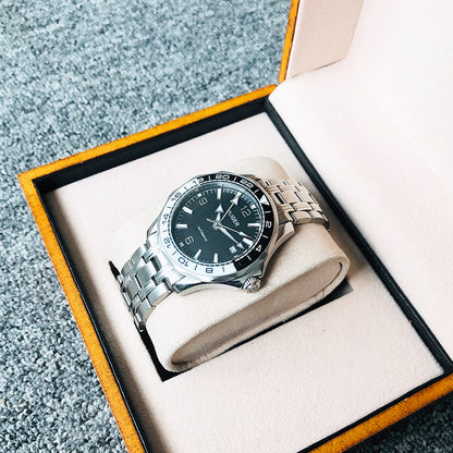 Orologio sportivo in acciaio luminoso