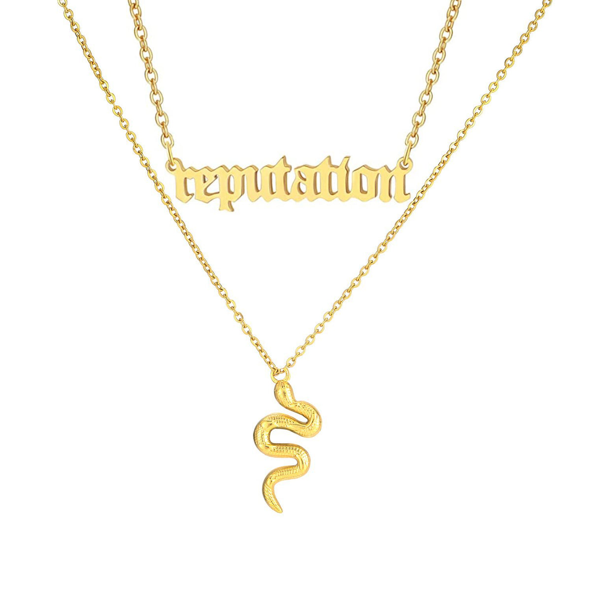 Collana con lettere titanio