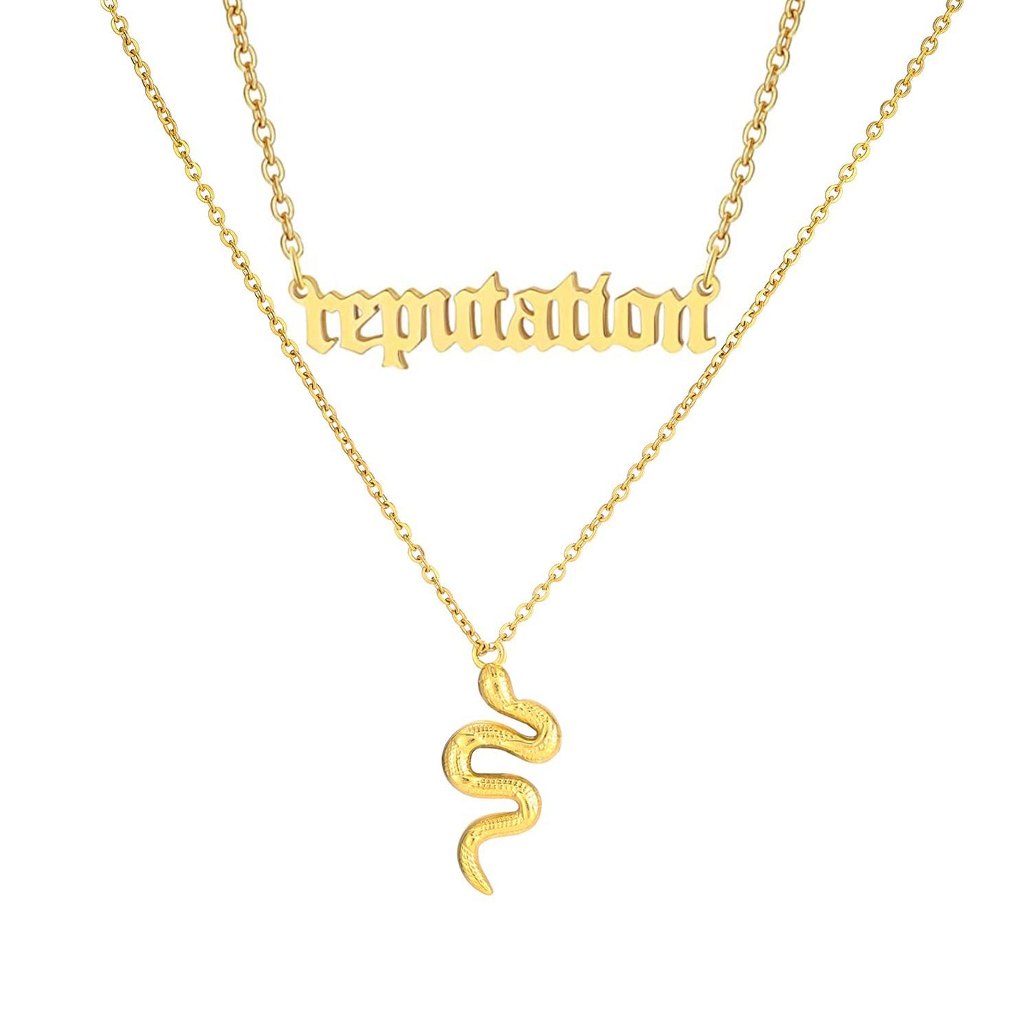 Collana con lettere titanio