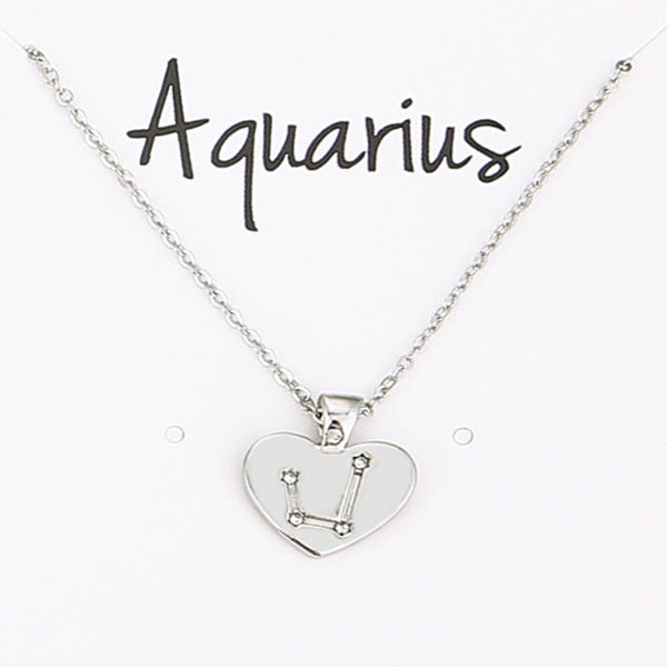 Collana Zodiaco con pendente diamante