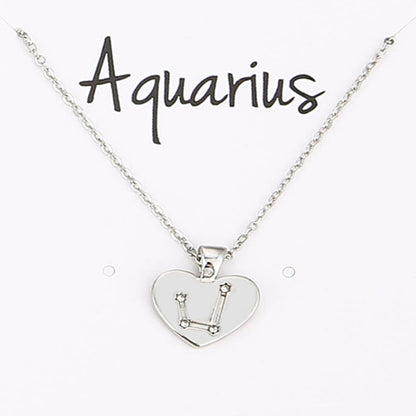 Collana Zodiaco con pendente diamante