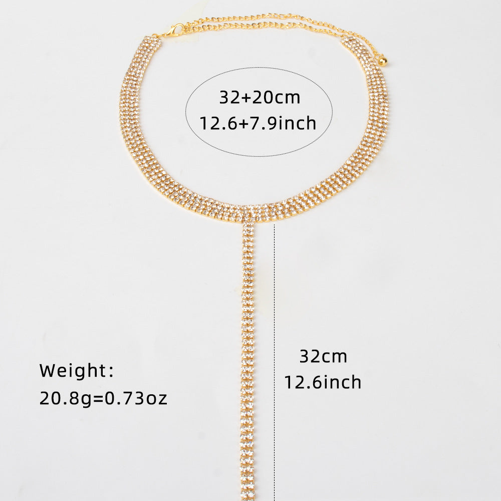 Collana doppia con pendente T