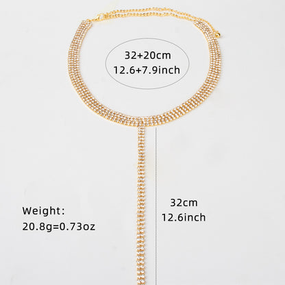 Collana doppia con pendente T