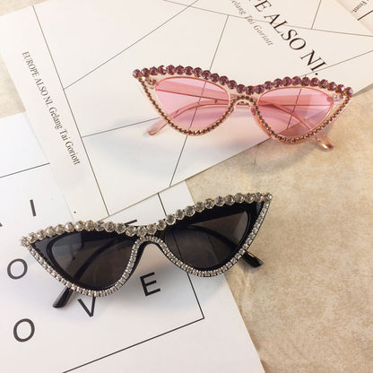 Occhiali da sole cat-eye donna diamante