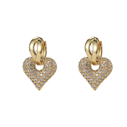 Clip orecchio rame con zircone