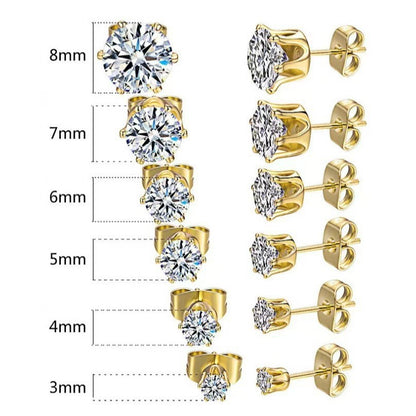 Orecchini corona con zircone
